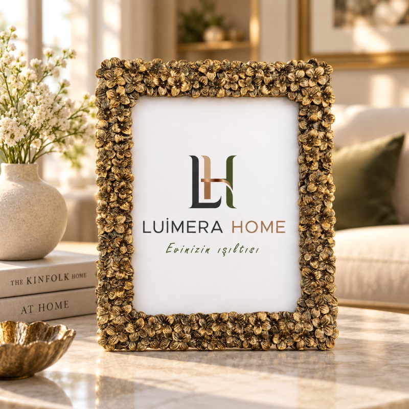 Luimera Papatya Çerçeve Antik 20X25cm