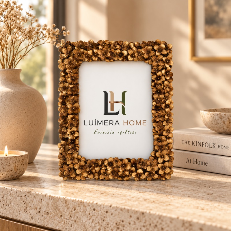 Luimera Papatya Çerçeve Altın 13X18cm