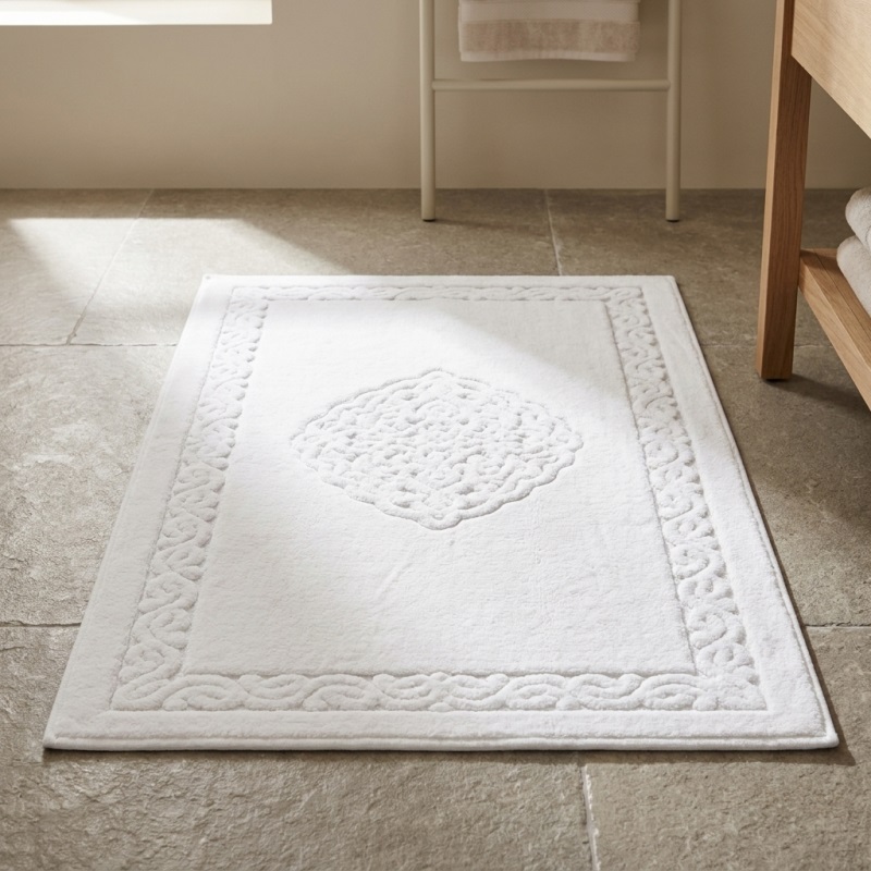 Maco %100 Pamuk Banyo Paspası Osmanlı Krem 70X120cm