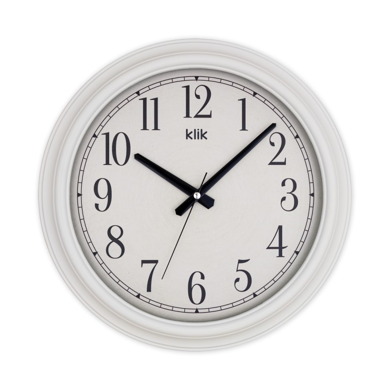 Klik Beta Duvar Saati Beyaz 38,5Cm