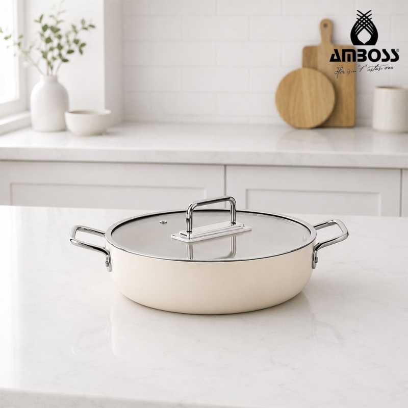 Amboss Sera Nova 26Cm Basık Tencere Latte