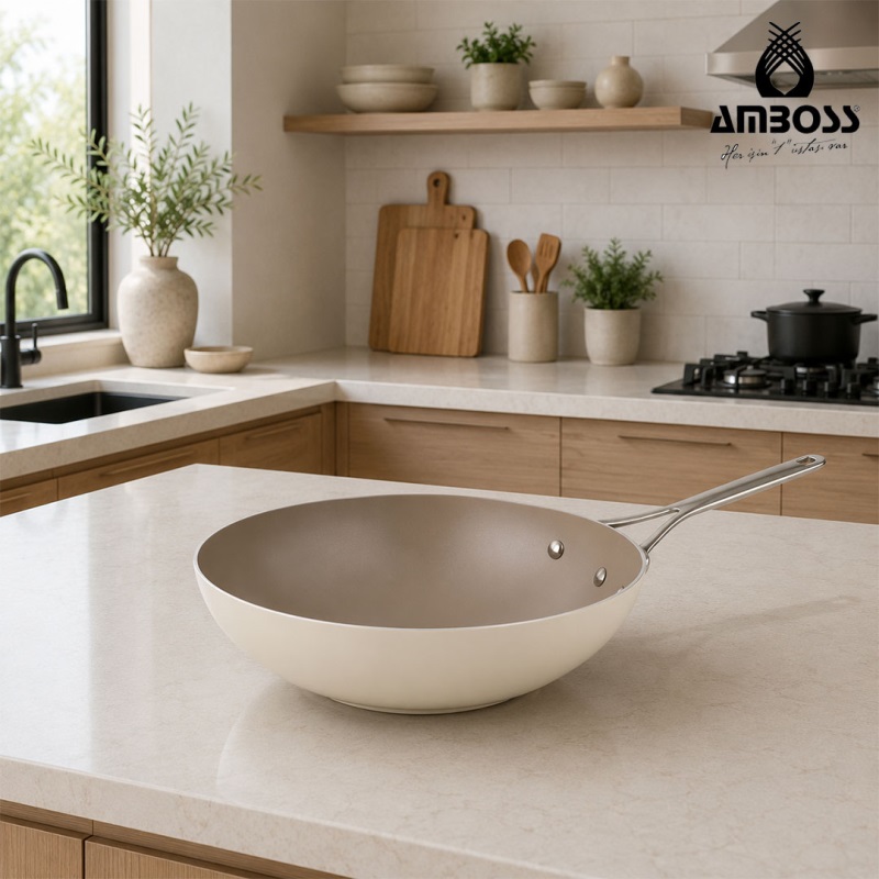 Amboss Sera Nova 28Cm Wok Tava Latte