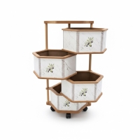 Luimera Ahsap 4 Katli Besgen Sebzelik Mermer-Zeytin