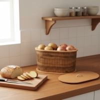 Luimera Ahsap Kemençe Bölmeli Patates Soganlik 40X32cm