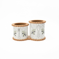 Luimera Ahsap Mermer-Zeytin 2Li Kasiklik