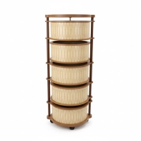 Luimera Ahsap Akça 5Li Yuvarlak Sebzelik