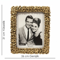 Luimera Papatya Çerçeve Altin 20X25cm