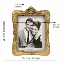 Luimera Incili Çerçeve Altin 20X25cm