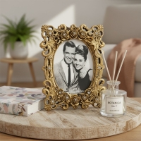 Luimera Güllü Desenli Çerçeve Altin 13X18cm