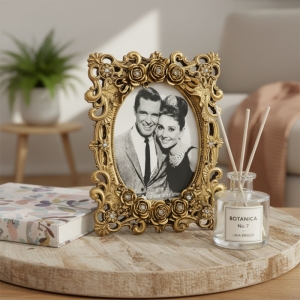 Luimera Güllü Desenli Çerçeve Altin 13X18cm