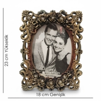 Luimera Güllü Desenli Çerçeve Dk 13X18cm