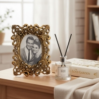 Luimera Güllü Desenli Çerçeve Altin 10X15cm