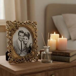 Luimera Güllü Desenli Çerçeve Antik 15X20cm