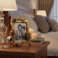 Luimera Gül Agaci Çerçeve Altin 15X20cm