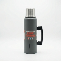 Cooker Kulplu Çelik Termos Gri 1,5 Lt