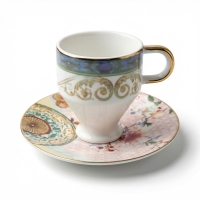 Juvia 6 Kisilik Porselen Kahve Fincan Takimi 90Ml Juv12730-2