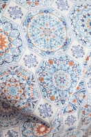 Apricitas Celeste Turkuaz Çift Kisilik Ranforce Nevresim Takimi