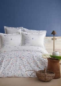 Apricitas Papillo Turkuaz Çift Kisilik Ranforce Nevresim Takimi