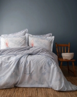 Apricitas Jonathan Mavi Çift Kisilik Ranforce Nevresim Takimi