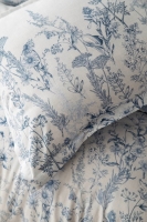 Apricitas Heather Mavi Çift Kisilik Ranforce Nevresim Takimi