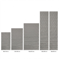 My Evilla Polton Kareli Hali Gri 80X150cm