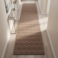 My Evilla Polton Kareli Hali Bej 80X300cm