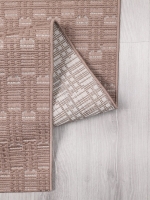 My Evilla Polton Kareli Hali Bej 100X300cm