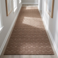 My Evilla Polton Kareli Hali Bej 100X300cm