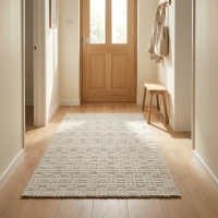 My Evilla Polton Kareli Hali Krem 80X150cm