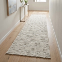 My Evilla Polton Kareli Hali Krem 80X300cm