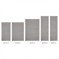 My Evilla Polton Zigzag Hali Gri 80X150cm