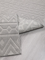 My Evilla Polton Zigzag Hali Gri 80X300cm