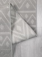 My Evilla Polton Zigzag Hali Gri 80X300cm