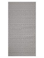 My Evilla Polton Zigzag Hali Gri 100X300cm