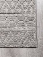 My Evilla Polton Zigzag Hali Gri 120X180cm