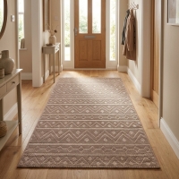 My Evilla Polton Zigzag Hali Bej 80X150cm