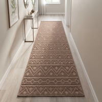 My Evilla Polton Zigzag Hali Bej 80X300cm