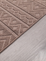 My Evilla Polton Zigzag Hali Bej 100X300cm