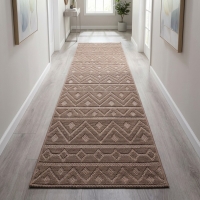 My Evilla Polton Zigzag Hali Bej 100X300cm