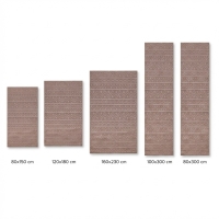 My Evilla Polton Zigzag Hali Bej 120X180cm