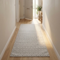 My Evilla Polton Zigzag Hali Krem 80X150cm