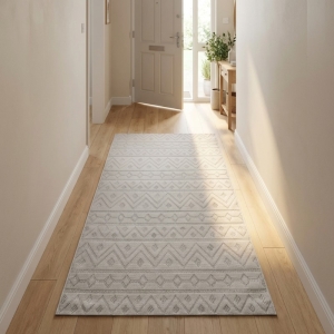 My Evilla Polton Zigzag Hali Krem 80X150cm