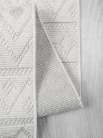 My Evilla Polton Zigzag Hali Krem 100X300cm