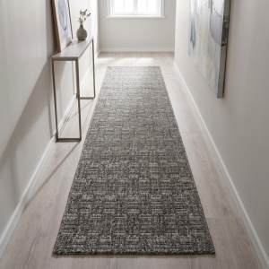 My Evilla Polton Kareli Hali Antrasit 80X300cm