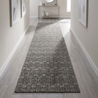 My Evilla Polton Kareli Hali Antrasit 100X300cm