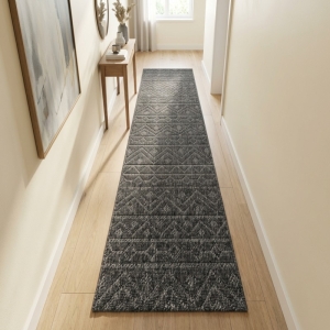 My Evilla Polton Zigzag Hali Antrasit 80X300cm