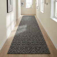 My Evilla Polton Zigzag Hali Antrasit 100X300cm