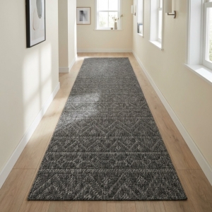 My Evilla Polton Zigzag Hali Antrasit 100X300cm