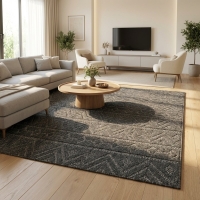 My Evilla Polton Zigzag Hali Antrasit 160X230cm