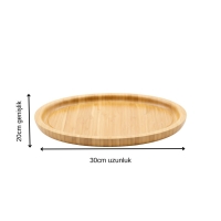 Bambu Oval Sunumluk Küçük Boy